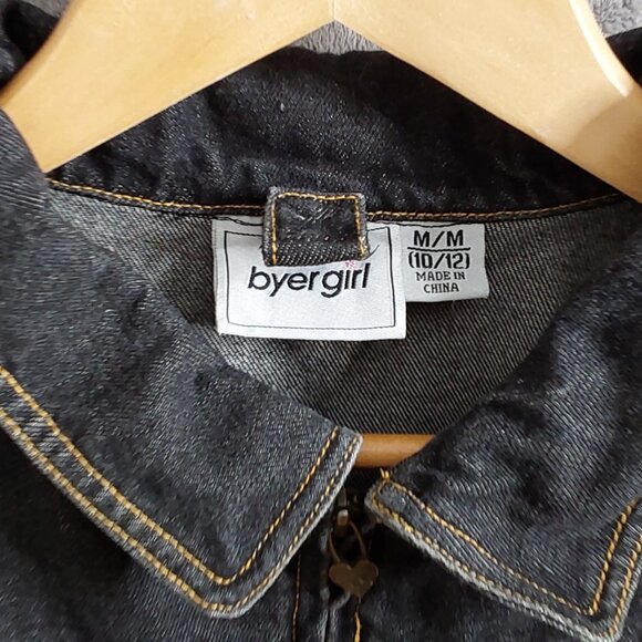 Vintage Byer Girl Blue Jean Jacket Medium 10/12 - Picture 7 of 7